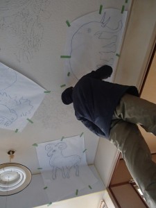原寸原稿配置中