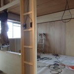 SPACE 3の木工事は完了間近です。